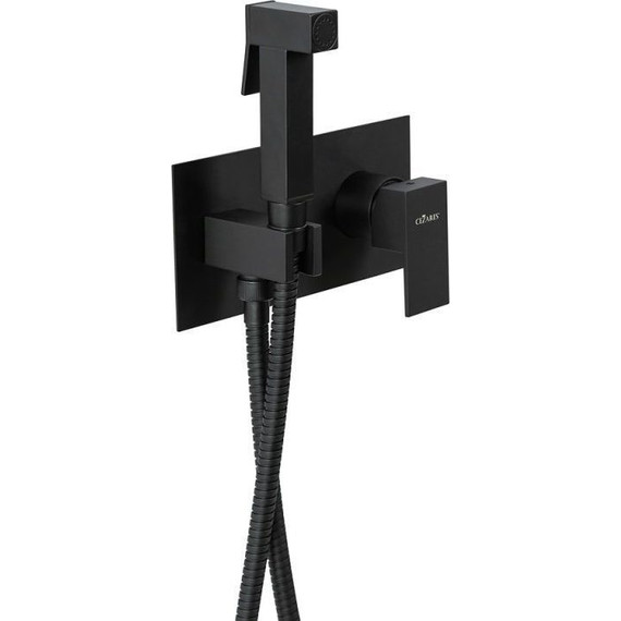 Набор для гигиенического душа Cezares UNIKA-DIF-NOP, черный матовый, Цвет производителя: чёрный матовый - фото 5