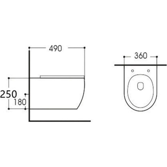 Унитаз подвесной Aquanet Smart W Rimless 276395 с тонкой крышкой микролифт - фото 2