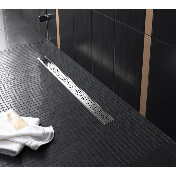 Решетка TECEdrainline "drops" для трапа 90 см 600931, нержавеющая сталь, хром матовый - фото 4