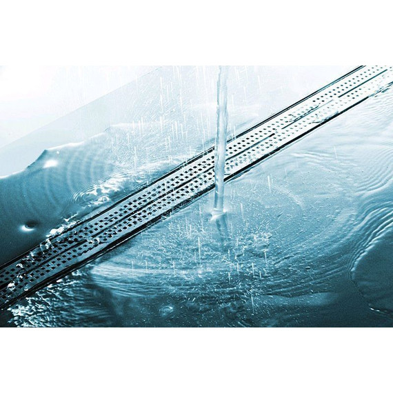 Решетка TECEdrainline "quadratum" для трапа 150 см 601550, нержавеющая сталь, хром глянцевый - фото 2