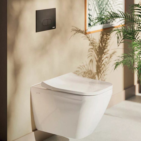 Унитаз подвесной безободковый Vitra Integra Square 7082B003-0075 - фото, картинка 2 Унитаз подвесной безободковый Vitra Integra Square 7082B003-0075 - фото 2