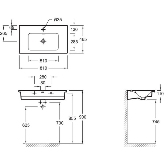 Тумба подвесная с раковиной Jacob Delafon Madeleine 80 см EB2053-J54, серый матовый - фото, картинка 6 Тумба подвесная с раковиной Jacob Delafon Madeleine 80 см EB2053-J54, серый матовый - фото 6