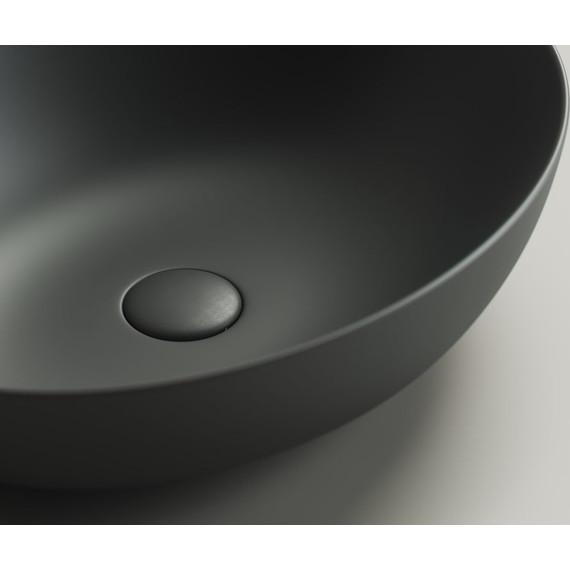 Раковина-чаша Ceramicanova Element 52 см CN6017MDH, темный антрацит матовый - фото, картинка 4 Раковина-чаша Ceramicanova Element 52 см CN6017MDH, темный антрацит матовый - фото 4