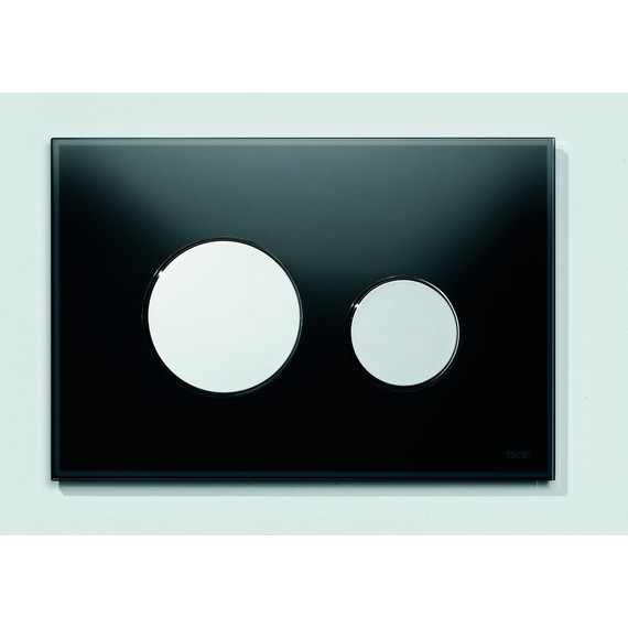 Кнопка смыва TECEloop 9240656, стеклянная, черный/хром глянцевый - фото 2