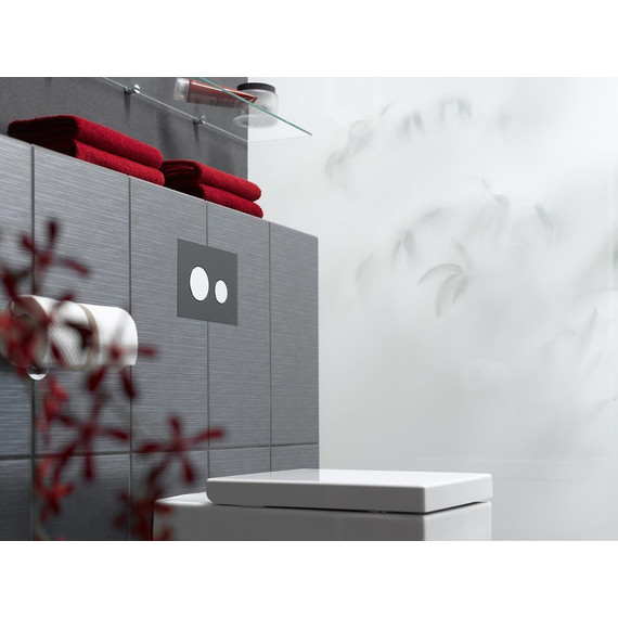 Кнопка смыва TECEloop 9240656, стеклянная, черный/хром глянцевый - фото 3