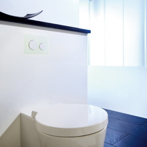 Кнопка смыва TECEloop 9240650, стеклянная, белый - фото 3