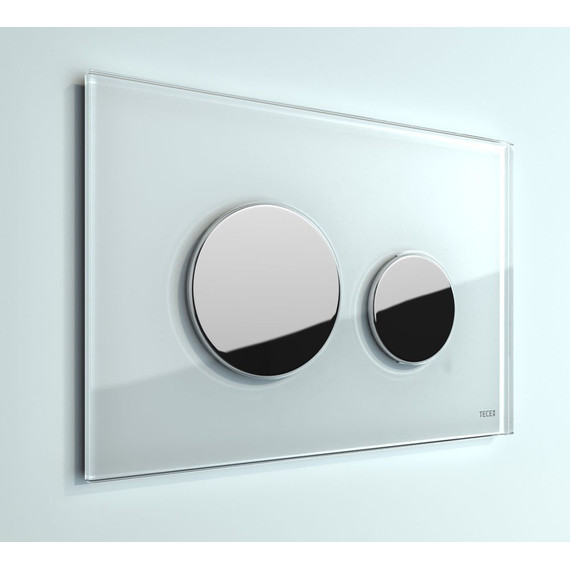 Кнопка смыва TECEloop 9240660, стеклянная, белый/хром глянцевый - фото 3