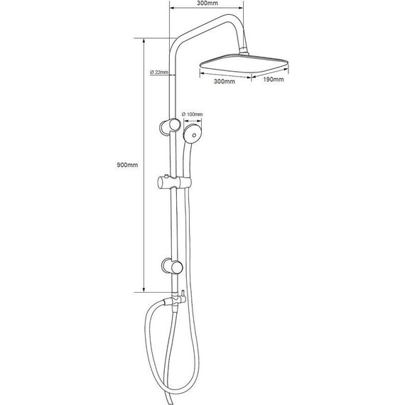 Душевая стойка Aquanet Passion RC AF300-70-RC-С 243320 - фото 4