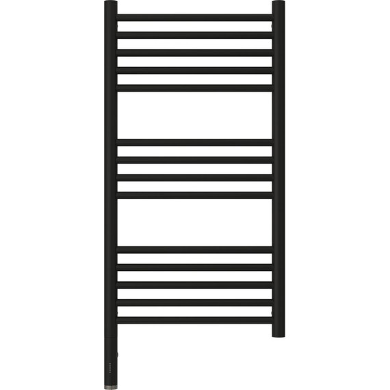 Полотенцесушитель электрический Сунержа Богема 3.0 П14 800x400 мм (прямая перемычка) 31-5804-8040 L, чёрный матовый - фото 2