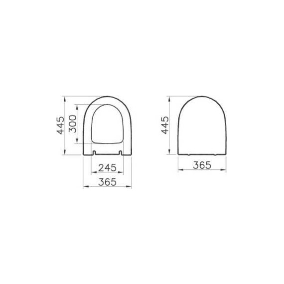 Сиденье с крышкой для унитаза Vitra Sento микролифт 130-003-009 - фото, картинка 2 Сиденье с крышкой для унитаза Vitra Sento микролифт 130-003-009 - фото 2