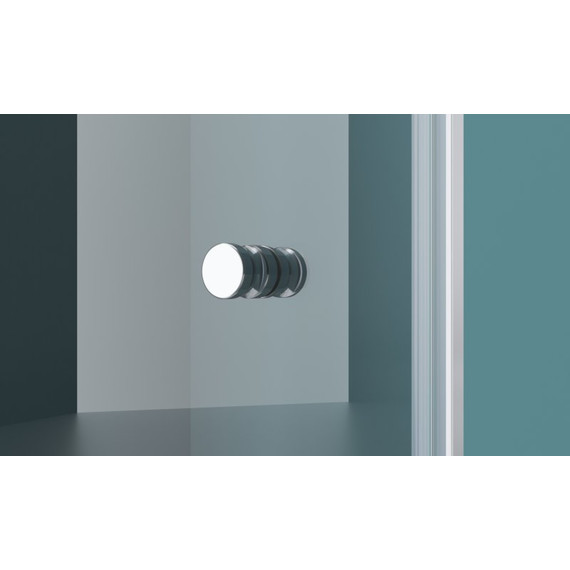 Душевая дверь BelBagno 100 см ETNA-B-12-60/40-C-Cr-90, хром/прозрачное - фото 4