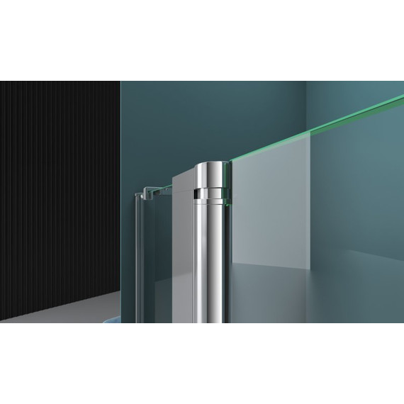 Душевая дверь BelBagno 90 см ETNA-B-12-60/30-C-Cr-90, хром/прозрачное - фото 5