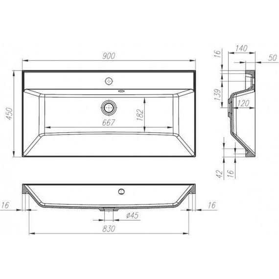Тумба подвесная с раковиной BelBagno VITTORIA-900-2C-SO-TB-P 90 см, Toros Bianco - фото 6