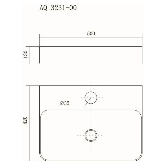 Раковина-чаша Aquatek 50 см AQ3231-00 - фото, картинка 2 Раковина-чаша Aquatek 50 см AQ3231-00 - фото 2