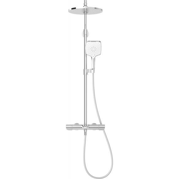 Душевая стойка с термостатом Jacob Delafon Avid E97389RU-9-CP - фото, картинка 2 Душевая стойка с термостатом Jacob Delafon Avid E97389RU-9-CP - фото 2