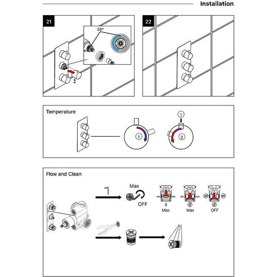 Душевая система для ванны с термостатом Timo Petruma SX-5049/17SM, золото матовое - фото 7