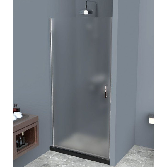 Душевая дверь BelBagno 85 см UNO-B-1-85-P-Cr, хром/матовое - фото 