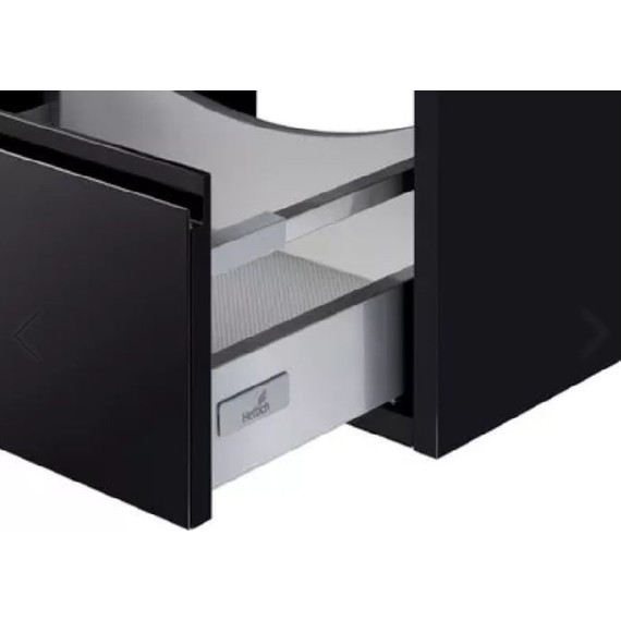 Тумба подвесная с раковиной Акватон Римини 60 см 1A226601RN950, черный - фото 5