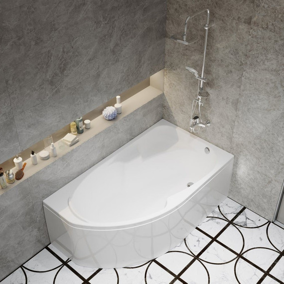 Ванна акриловая Тритон София 170х95 см R с каркасом - фото 8