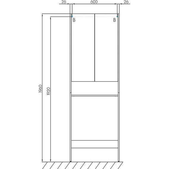 Пенал для стиральной машины Акватон Лондри 60 см 1A260503LH010, белый глянец (Поставляется в разобранном виде) - фото, картинка 5 Пенал для стиральной машины Акватон Лондри 60 см 1A260503LH010, белый глянец (Поставляется в разобранном виде) - фото 5