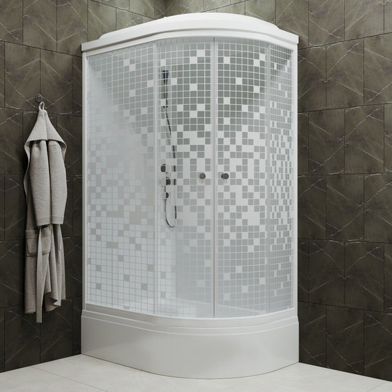 Душевая кабина Triton Коралл B 120x80 см, белый/узор L - фото 4