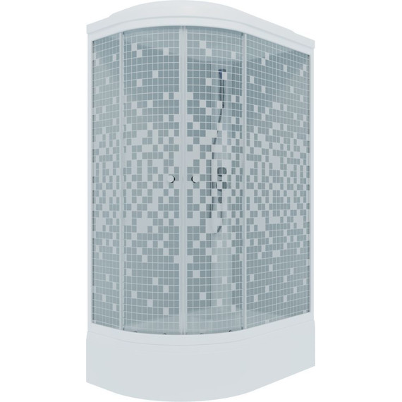 Душевая кабина Triton Коралл B 120x80 см, белый/узор R - фото 3