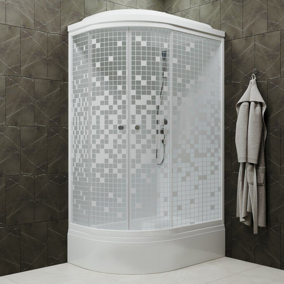 Душевая кабина Triton Коралл B 120x80 см, белый/узор R - фото 4