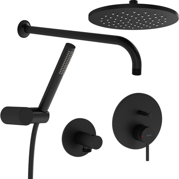 Душевая система для душа Vitra Origin A4926636EXP, черный матовый - фото 