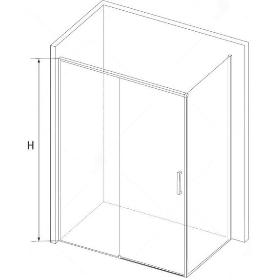 Душевое ограждение RGW SV-45 (SV-13B + Z-050-2B) 140x80 см 06324548-014, черный/прозрачное - фото 3