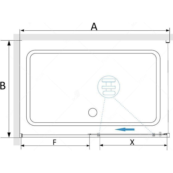 Душевое ограждение RGW SV-45 (SV-13B + Z-050-2B) 150x70 см 06324557-014, черный/прозрачное - фото 4