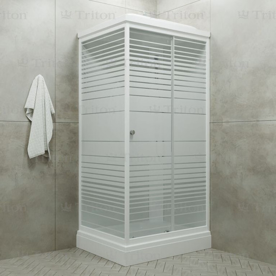 Душевая кабина Triton Квадро 120x80 см, белый/узор R - фото, картинка 5 Душевая кабина Triton Квадро 120x80 см, белый/узор R - фото 5