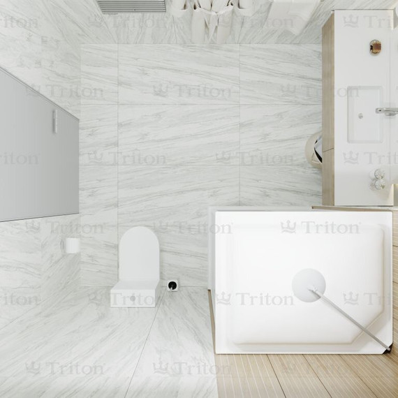 Душевая кабина Triton Квадро 120x80 см, белый/узор R - фото, картинка 8 Душевая кабина Triton Квадро 120x80 см, белый/узор R - фото 8