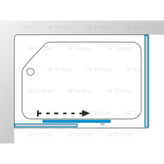 Душевая кабина Triton Квадро 100x80 см, белый/узор - фото, картинка 9 Душевая кабина Triton Квадро 100x80 см, белый/узор - фото 9