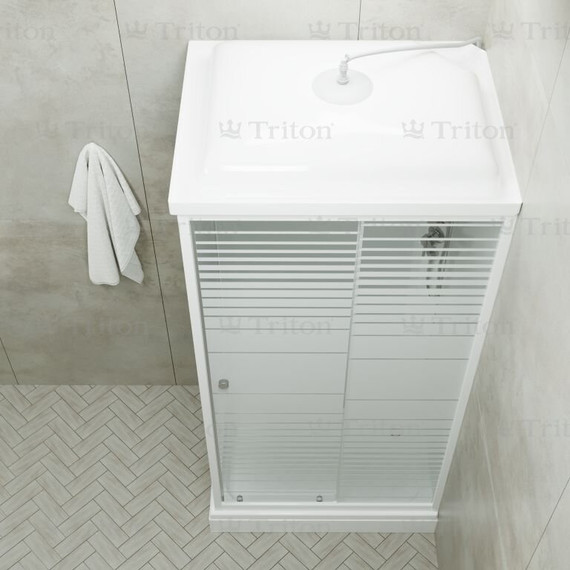 Душевая кабина Triton Квадро 100x80 см, белый/узор - фото, картинка 6 Душевая кабина Triton Квадро 100x80 см, белый/узор - фото 6