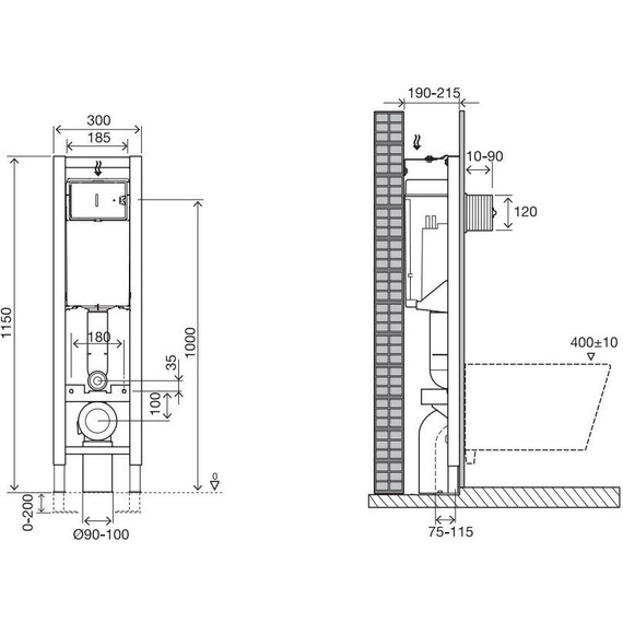 Инсталляция для унитаза Jacob Delafon E33130RU-NF - фото, картинка 5 Инсталляция для унитаза Jacob Delafon E33130RU-NF - фото 5