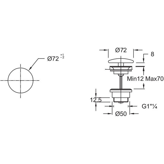 Донный клапан Jacob Delafon E78263-00, белый - фото 2
