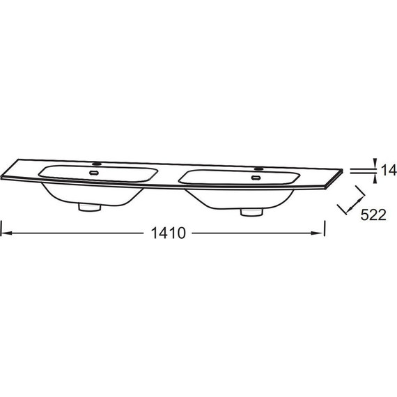 Раковина мебельная Jacob Delafon Nona 141 см EB1883RU-00 - фото 3