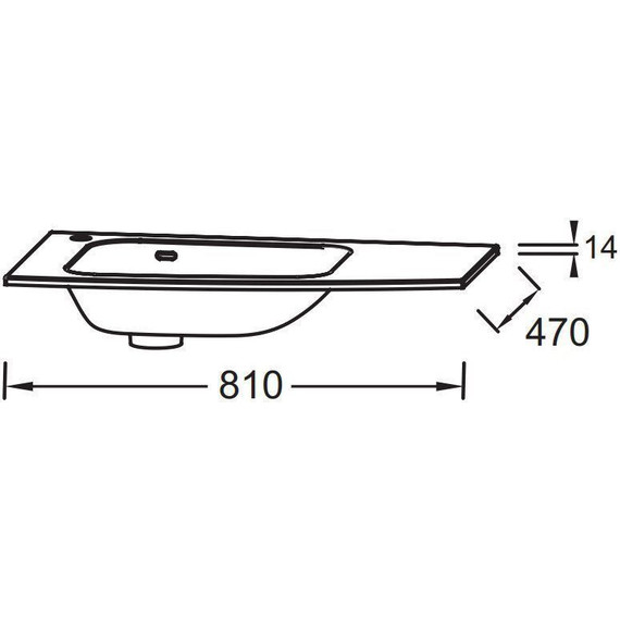 Раковина мебельная Jacob Delafon Nona 81 см EB1884RU-DE1, белый матовый - фото 3