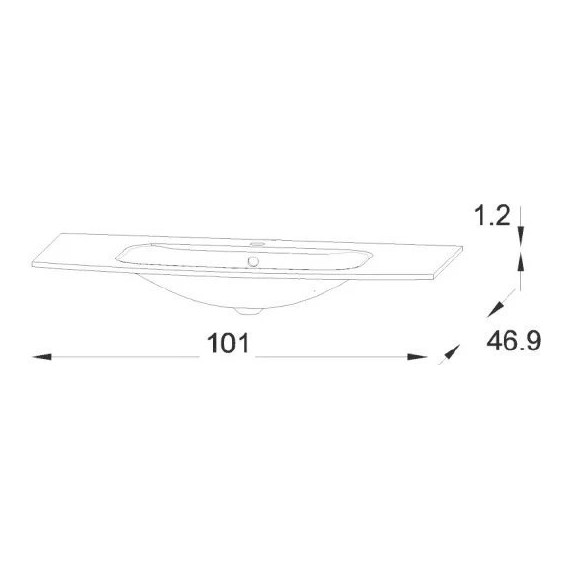 Раковина мебельная Jacob Delafon Nona 101 см EB1885RU-DE4, серый матовый - фото 3