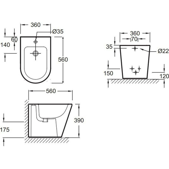Биде напольное Jacob Delafon Rodin+ EBJ0002-00 - фото, картинка 6 Биде напольное Jacob Delafon Rodin+ EBJ0002-00 - фото 6