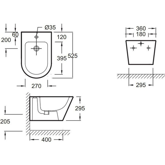Биде подвесное Jacob Delafon Rodin+ EMJ0002-00 - фото, картинка 5 Биде подвесное Jacob Delafon Rodin+ EMJ0002-00 - фото 5