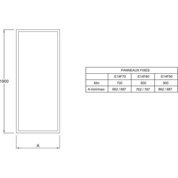 Боковая стенка Jacob Delafon Serenity 80 см E14F80-GA, хром/прозрачное - фото 2