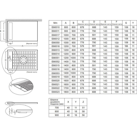 Акриловый поддон Jacob Delafon Flight Neus 140x90 см E66516-F-00 с антискользящим покрытием - фото 6