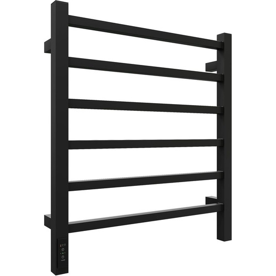 Полотенцесушитель электрический Grois Alex GR-101 П6 500x600 мм, чёрный матовый - фото 2