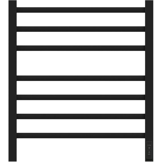 Полотенцесушитель электрический Point П7 500x600 мм PN71856B, чёрный (возможность скрытого подключения) R - фото 