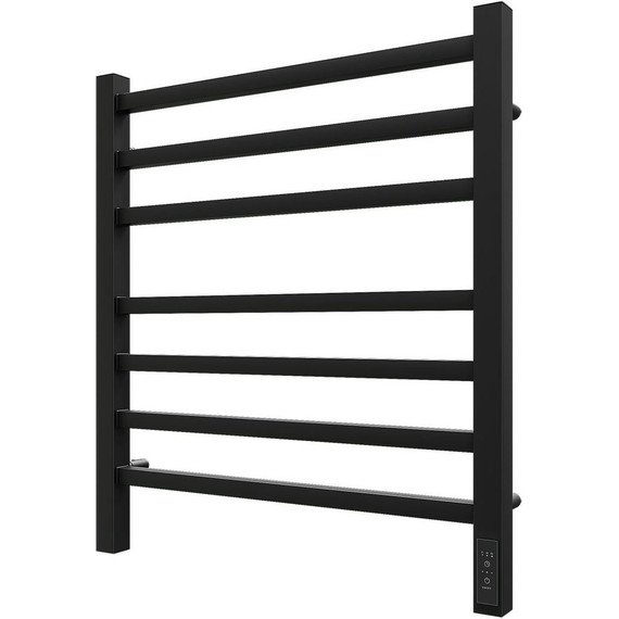 Полотенцесушитель электрический Point П7 500x600 мм PN71856B, чёрный (возможность скрытого подключения) R - фото 2