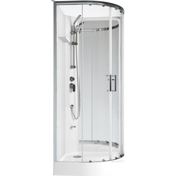 Душевое кабина Aquanet Passion R 2.0 90x90 см 263868, хром/прозрачное (безсиликоновая сборка) - фото 2