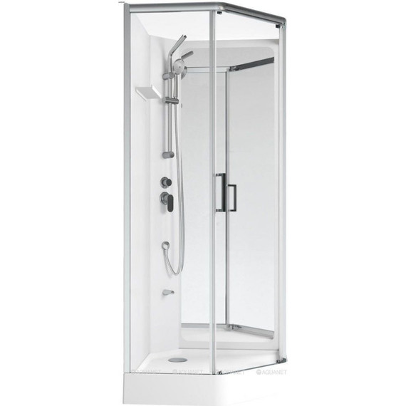 Душевое кабина Aquanet Passion P 2.0 90x90 см 263870, хром/прозрачное (безсиликоновая сборка) - фото 2