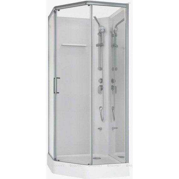 Душевое кабина Aquanet Passion P 2.0 90x90 см 263870, хром/прозрачное (безсиликоновая сборка) - фото 3