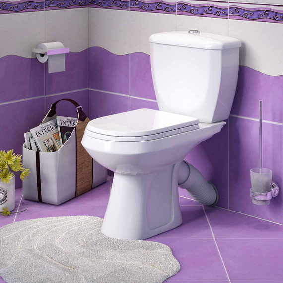 Унитаз-компакт Оскольская керамика Элисса Комфорт с полипропиленовой крышкой микролифт 43301130306 - фото 4